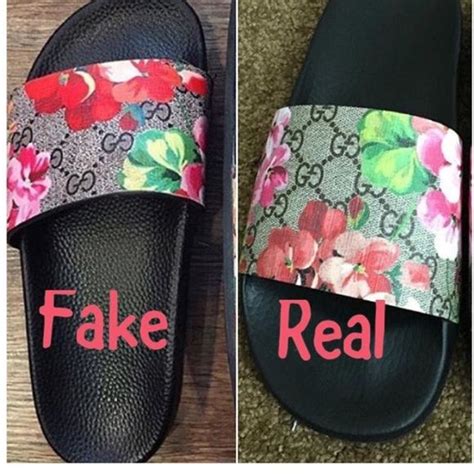 how to identify fake gucci slides|how to authenticate gucci shoes.